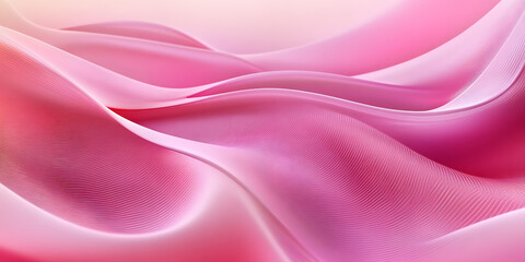 Fototapeta premium Barbiecore pink abstract wave background, 3d textured, ai generated