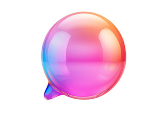 Naklejka premium Speech bubble, communication icon. Online social media chatting. Chat icon. 3d illustration, on a white background.