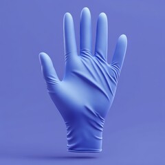 Obraz premium Blue Latex Glove