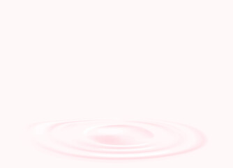 Milk or cream splash top view with an isolated creamy little drop. Premium vector.