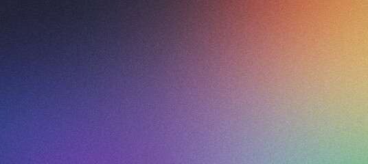 Fototapeta premium Abstract grainy gradient background fading from purple to orange