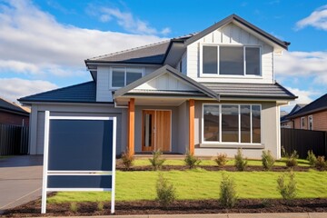 Newly constructed suburb house architecture building plant. AI generated Image by rawpixel.