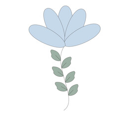 Purple flower illustration