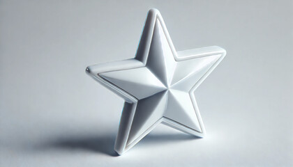 Obraz premium the shape of a white star