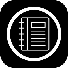 Notebook Vector Icon Design