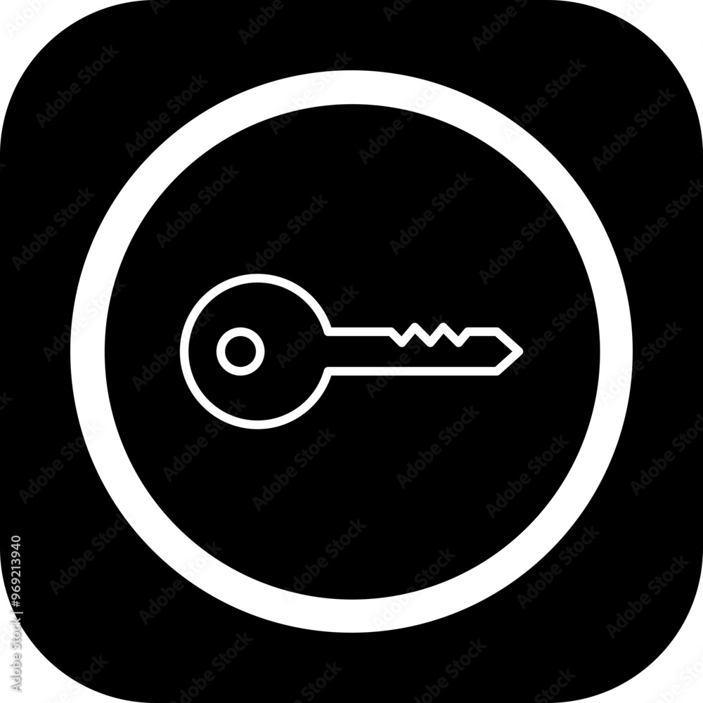 Canvas Prints door key vector icon design