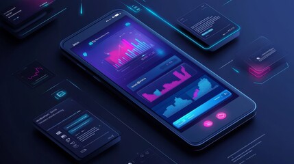 Futuristic AI-Driven Financial Management Tools for Personal Finance: A futuristic banking app using AI to help users optimize budgets, savings, and investments.