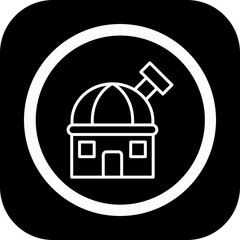 Observatory Vector Icon Design