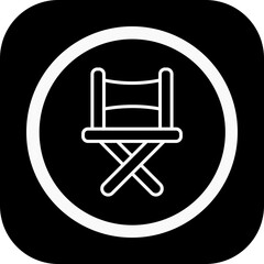 Director Chair Vector Icon Design