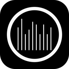Audio Bars Vector Icon Design