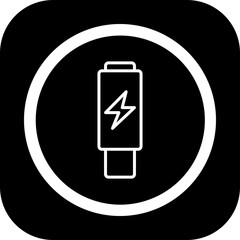 Thunderbolt Vector Icon Design