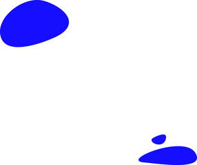 Blue Abstract Liquid Shape Illustration