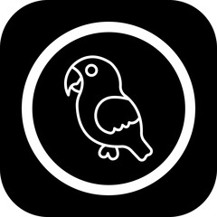 Parrot Vector Icon Design