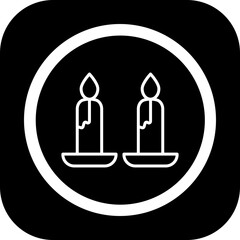 Candle Vector Icon Design
