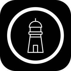 Lighthouse Vector Icon Design