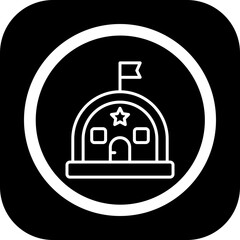 Military Base Vector Icon Design