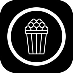 Popcorn Vector Icon Design