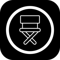 Director Chair Vector Icon Design