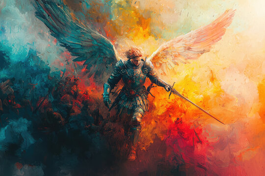 Archangel Michael With Sword Images – Browse 1,771 Stock Photos ...