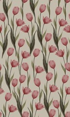 Obraz premium pink tulips background