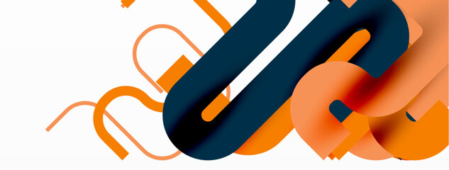 Wave lines minimal abstract background