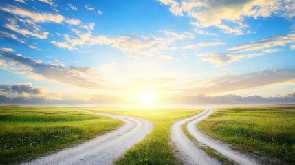 Two Winding Roads Towards the Sun