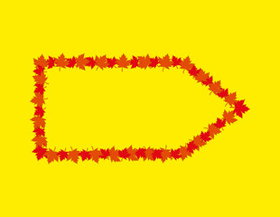 Direction indicator. Arrow. Poster for advertising. Abstract background.