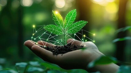 The imagery conveys the idea that innovation in the financial sector is the seed for growth, fostering a healthier and more sustainable financial ecosystem, Financial innovations enable 