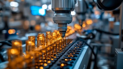 Sterile laboratory with robotic devices conducting high-precision gene modification, Medium shot, eye-level composition, focusing on the person's engagement with the educational material.