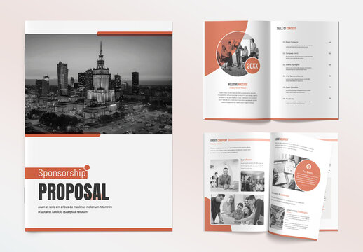 Business Sponsorship Proposal Brochure Design Template