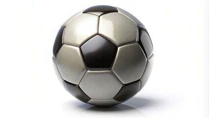 Fototapeta premium A clear and detailed PNG image of a soccer ball situated on a crisp white background, perfect for