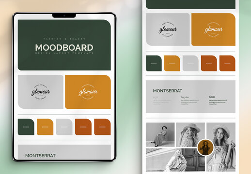 Modern Brand Moodboard Design Template