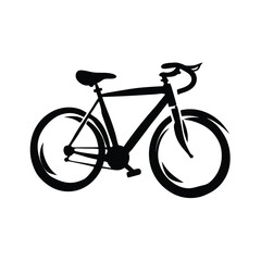 Fototapeta premium Trendy Logo of Bicycle Icon Silhouette Vector Design