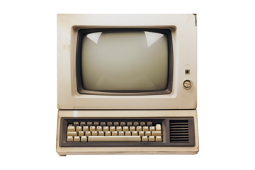 A vintage television set with a wooden stand