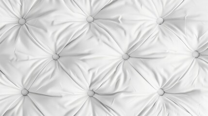 Fototapeta premium White fabric mattress texture top view background