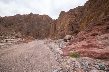Wadi El Veshwash canyon in Sinai Peninsula