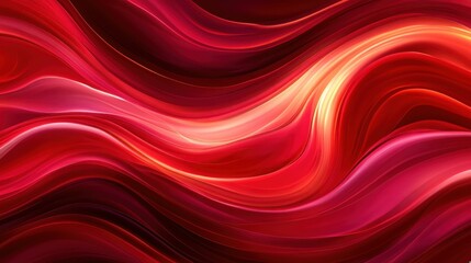 Dynamic Waves of Red: An Artistic Exploration of Color and Motion