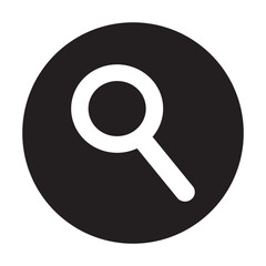 Magnifying glass icon. Search magnifying glass flat icon for apps, logo, Ui design and websites. Search and zoom icon, symbol, vector. Vector illustration.