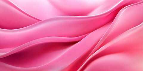 Obraz premium Barbiecore pink abstract wave background, 3d textured, ai generated