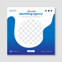 Business marketing social media web banner design template