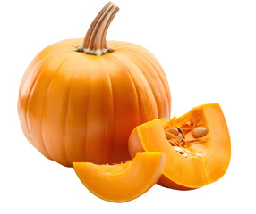 pumpkin cut out transparent isolated on white background PNG image