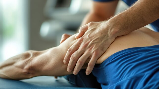 Gentle Arm and Shoulder Massage by Rehabilitation Specialist for Recovery and Circulation Boost