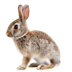 Obraz premium rabbit cut out transparent isolated on white background PNG image