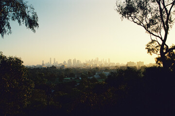 Analogue Film View of Melbourne in Australia
