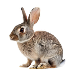 Obraz premium rabbit cut out transparent isolated on white background PNG image