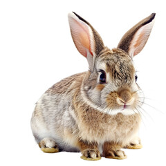 Fototapeta premium rabbit cut out transparent isolated on white background PNG image
