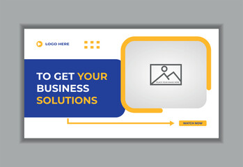 Business Youtube Thumbnail Design Template