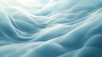 Obraz premium Abstract smooth cloud formations, soft transitions, light blue and white hues, tranquil and modern design