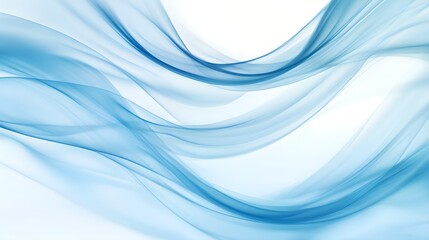 Obraz premium Abstract smooth cloud formations, soft transitions, light blue and white hues, tranquil and modern design