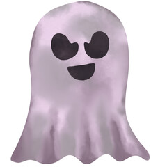 halloween_ ghost_watercolor